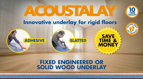 Acoustalay® for Fixed Engineered or Solid Wood Floors